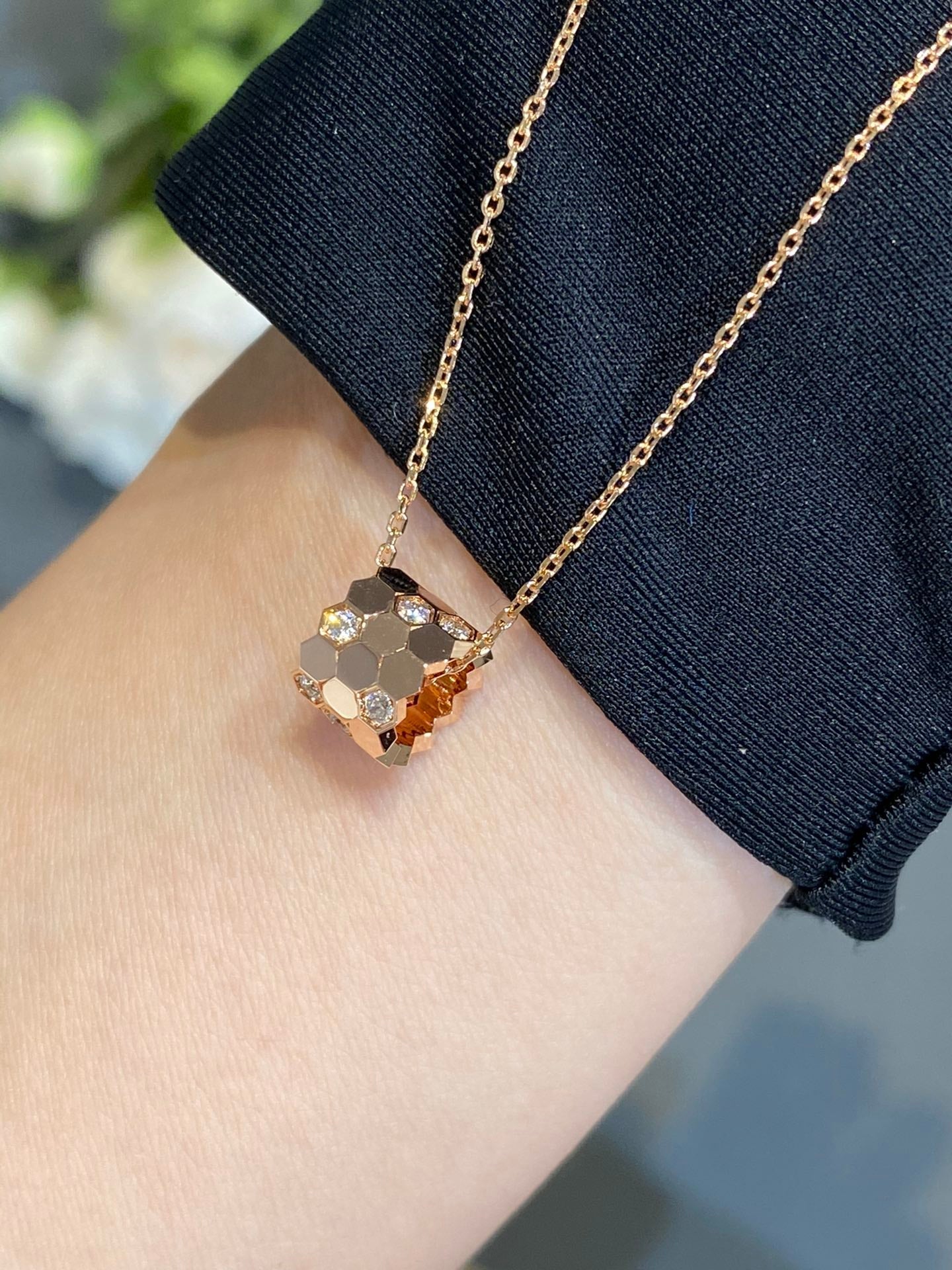 [Vicky] BIENENLIEBE DIAMANT-HALSKETTE