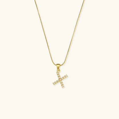 [Royal Vicky]Augustine Initial Letter Pearl Necklace