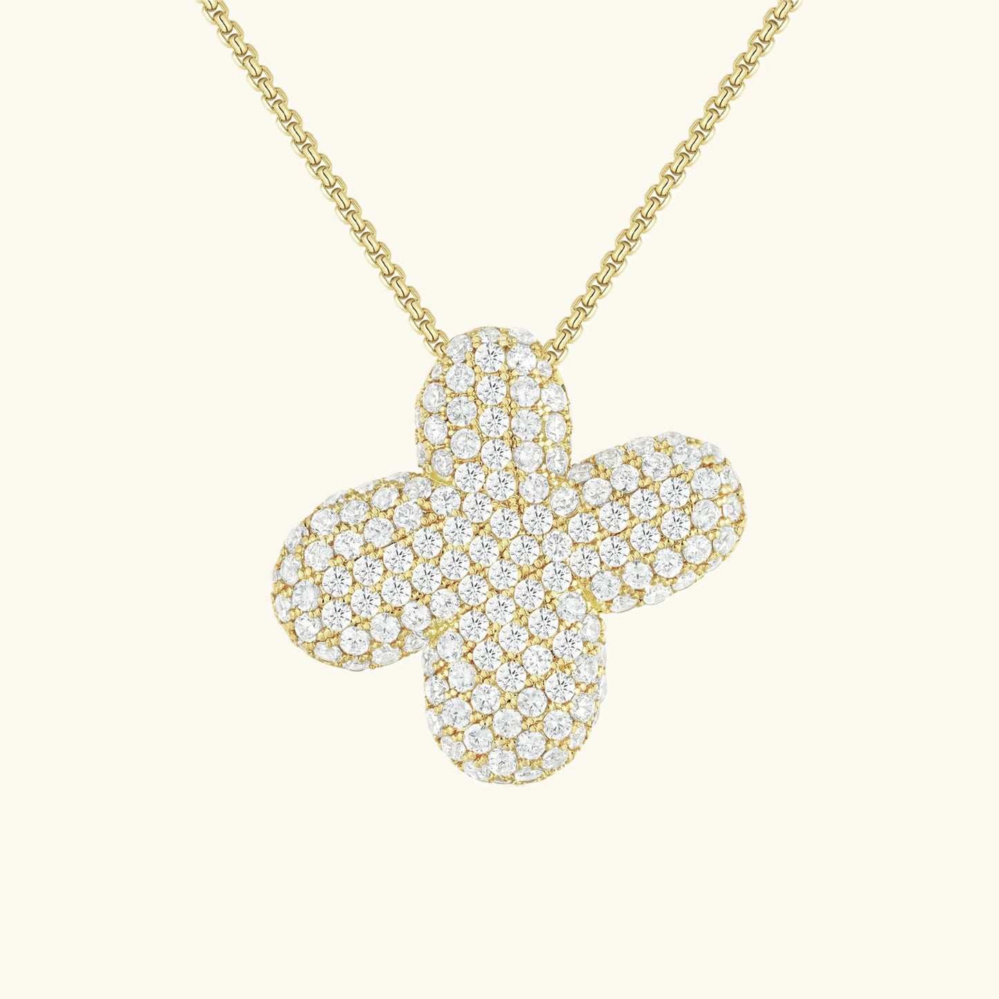[Royal Vicky]Bubble Initial Diamond Necklace