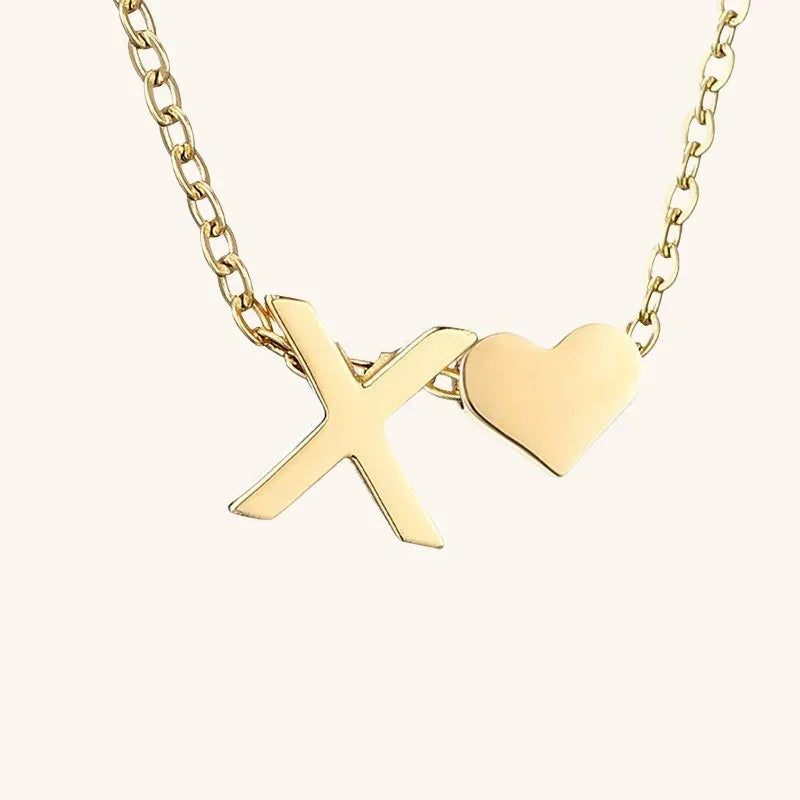 [Royal Vicky]Ria Initial Letter Gold Necklace
