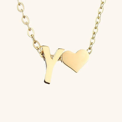 [Royal Vicky]Ria Initial Letter Gold Necklace