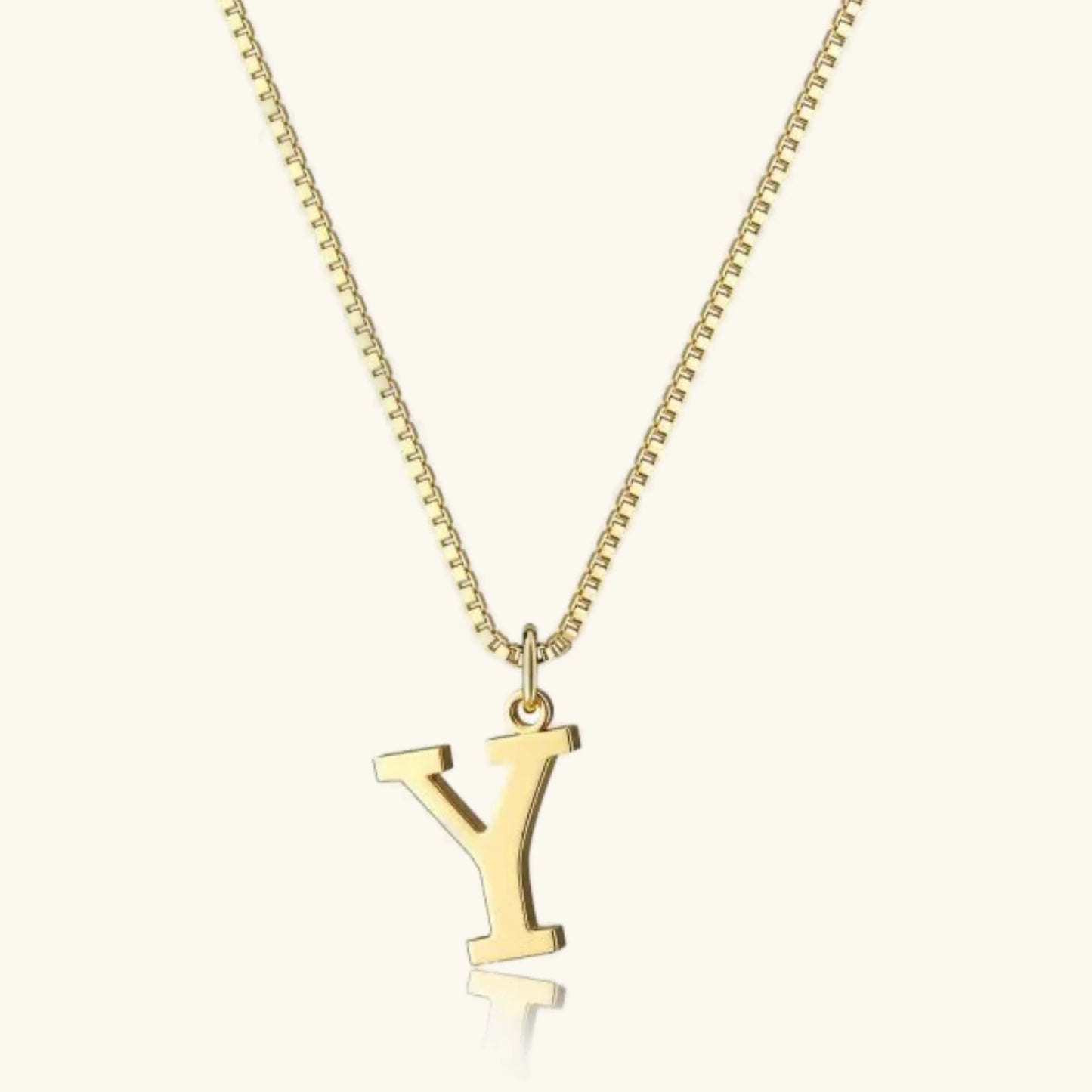 [Royal Vicky]Therese Letter Initial Gold Necklace