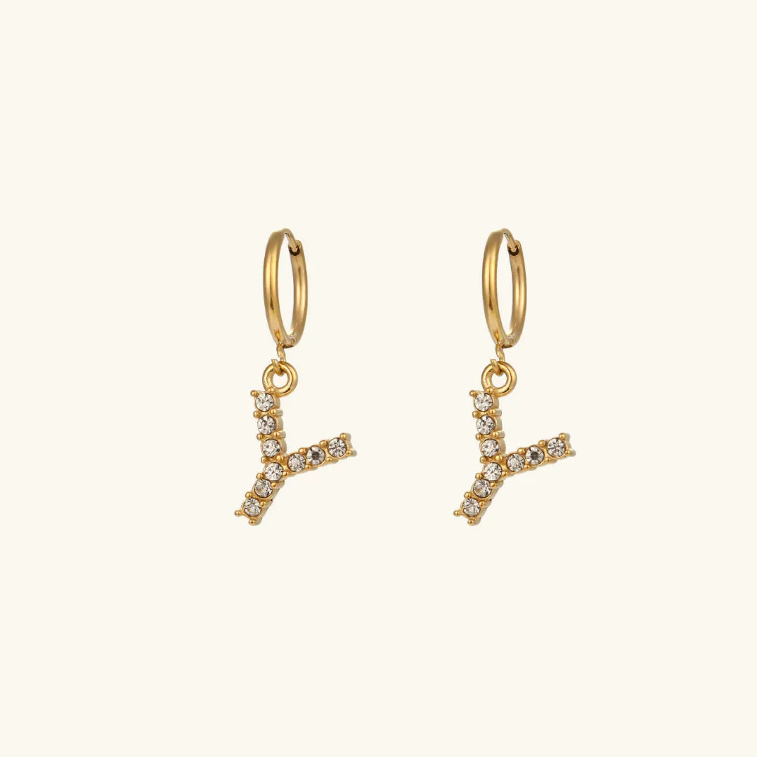 [Royal&Vicky] Wilhemina Initial Ohrringe