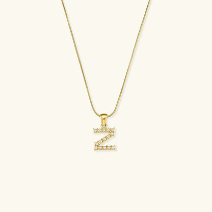 [Royal Vicky]Augustine Initial Letter Pearl Necklace