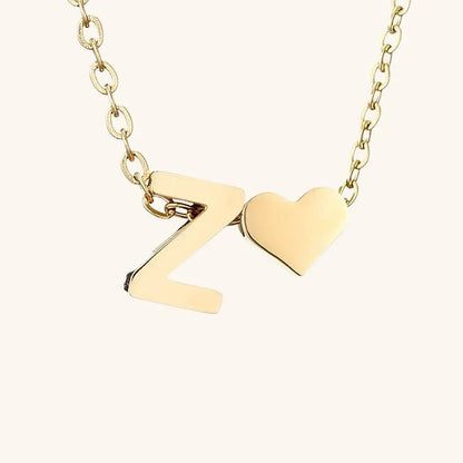 [Royal Vicky]Ria Initial Letter Gold Necklace