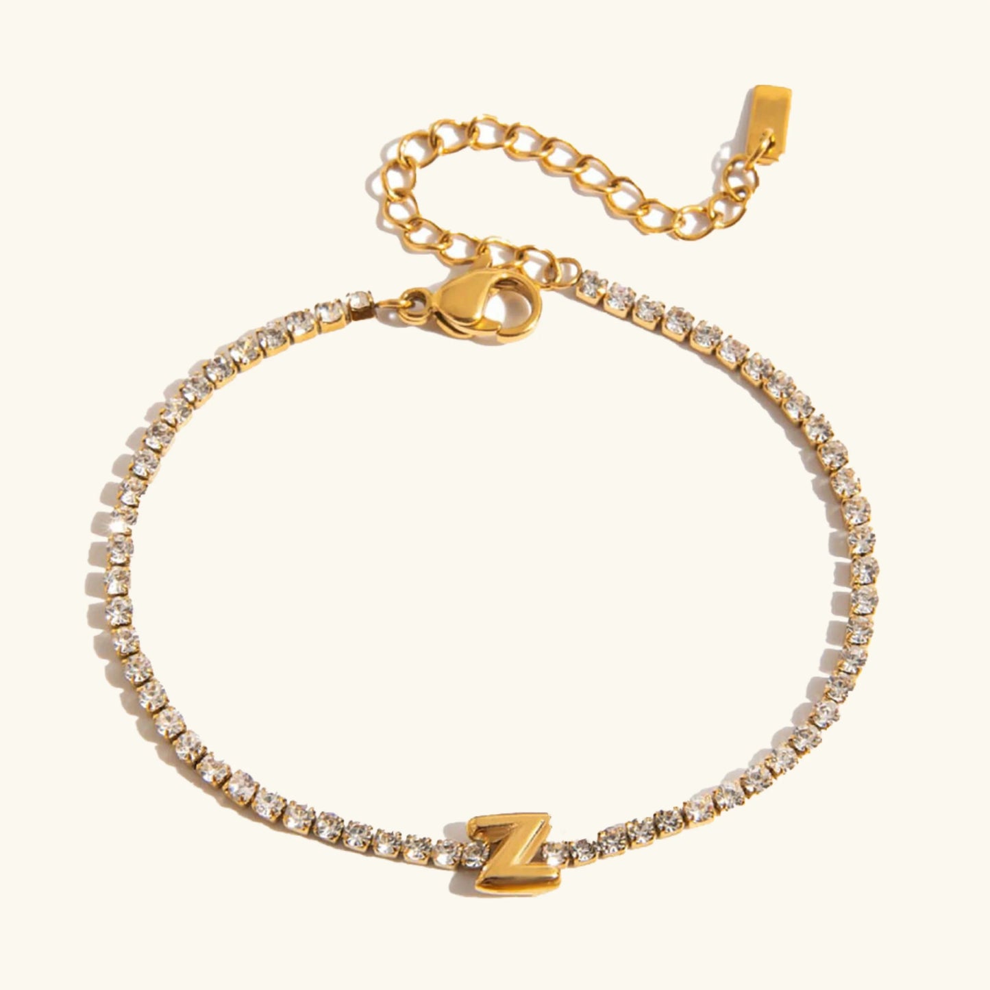 [Royal Vicky]Avaria Bubble Letter Tennis Bracelet