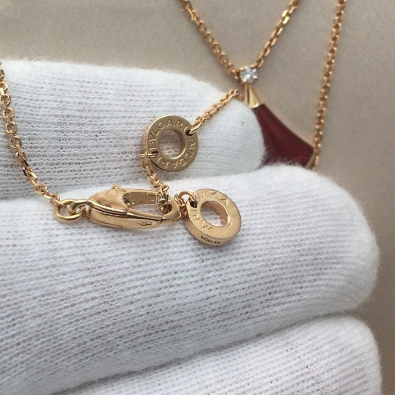 [Vicky]DREAM NECKLACE CARNELIAN 1 DIAMOND