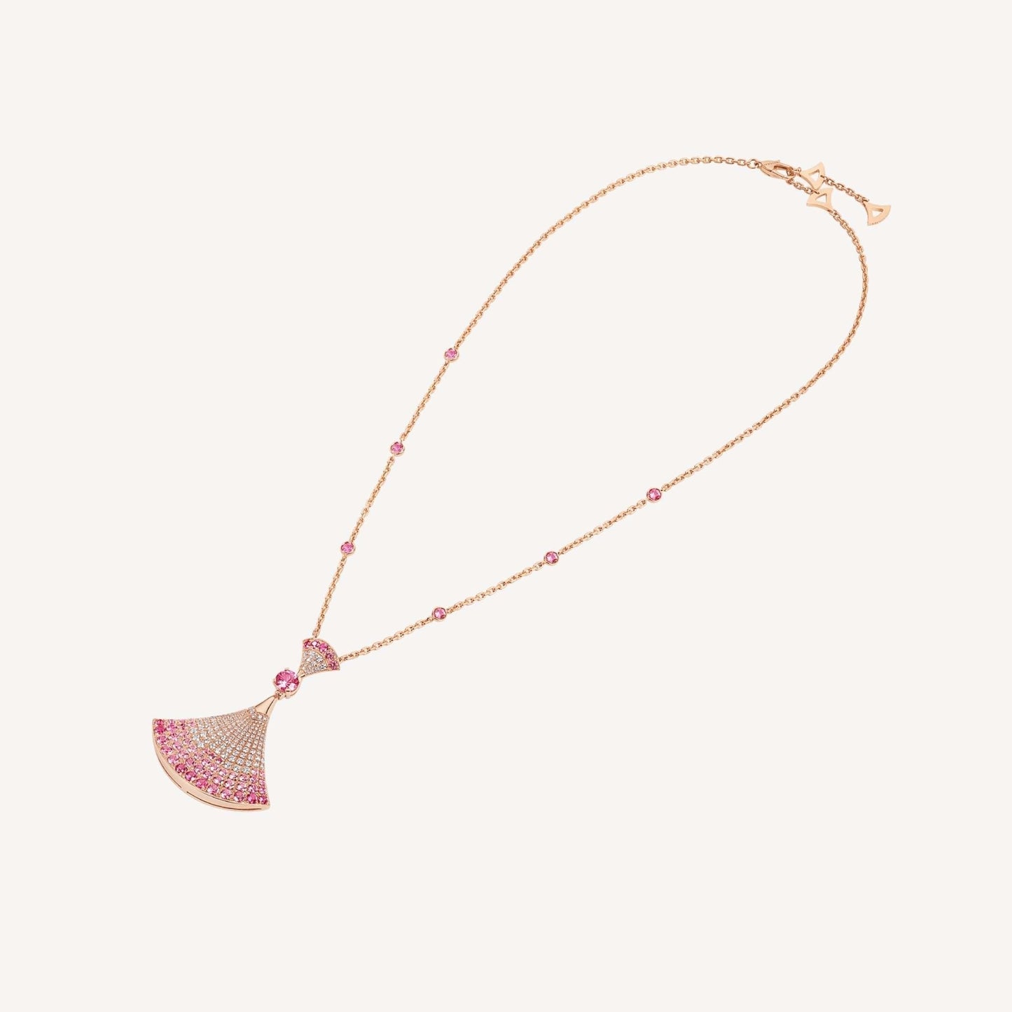 [Vicky]DREAM NECKLACK DIAMOND PINK GOLD