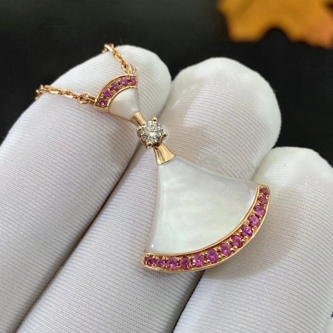[Vicky]DREAM NECKLACE MOP PINK DIAMOND