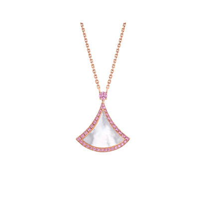 [Vicky]DREAM NECKLACE MOP DIAMOND PINK