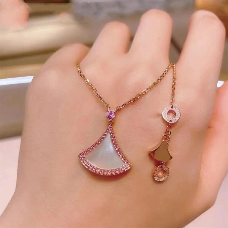 [Vicky]DREAM NECKLACE MOP DIAMOND PINK