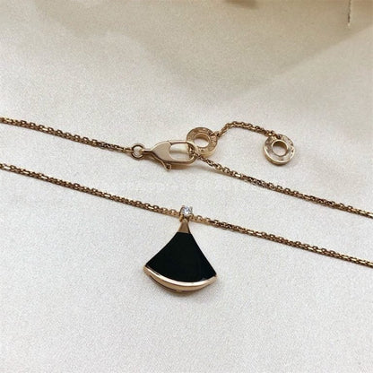 [Vicky]DREAM NECKLACE ONYX 1 DIAMOND
