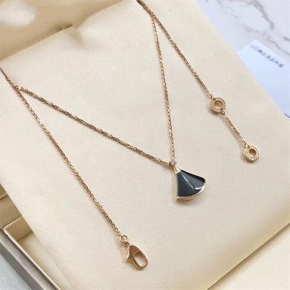 [Vicky]DREAM NECKLACE ONYX 1 DIAMOND
