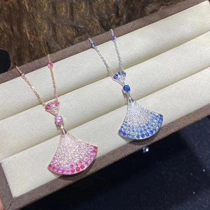 [Vicky]DREAM NECKLACE AGATE SILVER DIAMOND