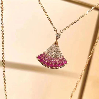 [Vicky]DREAM NECKLACE PINK GOLD PINK DIAMOND