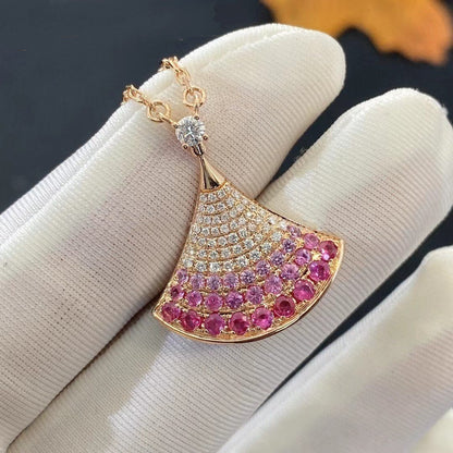 [Vicky]DREAM NECKLACE PINK GOLD PINK DIAMOND