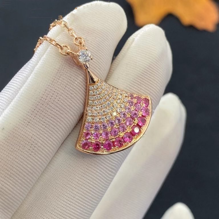 [Vicky]DREAM NECKLACE PINK GOLD PINK DIAMOND