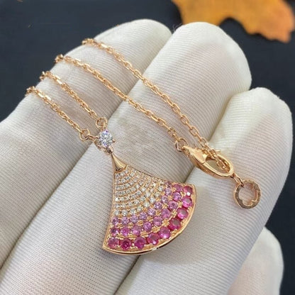 [Vicky]DREAM NECKLACE PINK GOLD PINK DIAMOND