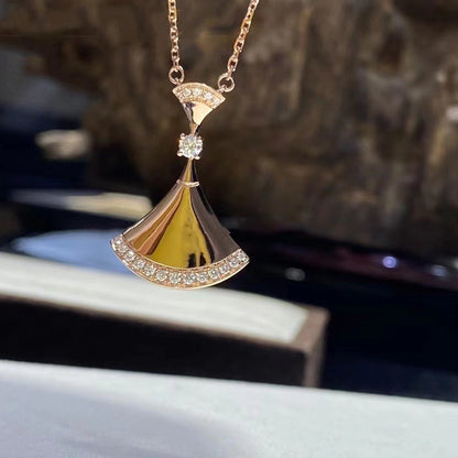 [Vicky]DREAM NECKLACE PINK GOLD DIAMOND