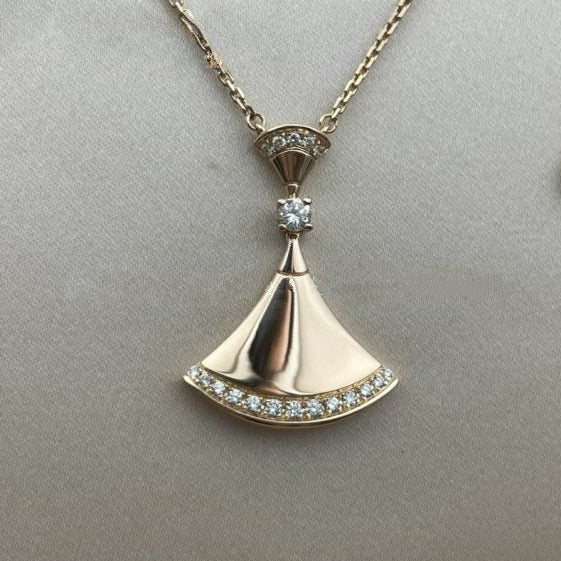 [Vicky]DREAM NECKLACE PINK GOLD DIAMOND