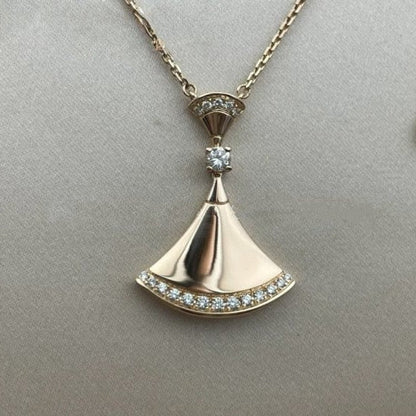 [Vicky]DREAM NECKLACE PINK GOLD DIAMOND