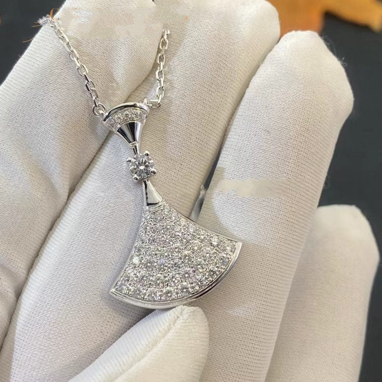 [Vicky]DREAM NECKLACE SILVER FULL DIAMOND