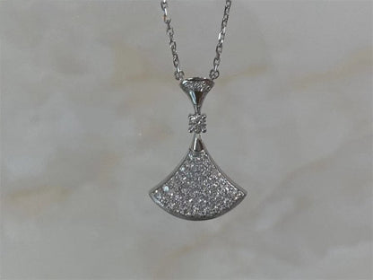[Vicky]DREAM NECKLACE SILVER FULL DIAMOND