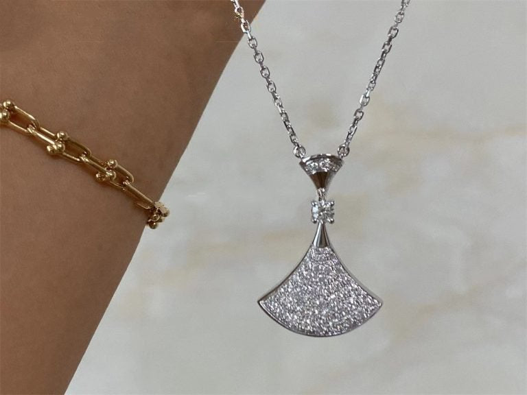[Vicky]DREAM NECKLACE SILVER FULL DIAMOND