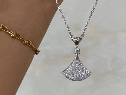 [Vicky]DREAM NECKLACE SILVER FULL DIAMOND