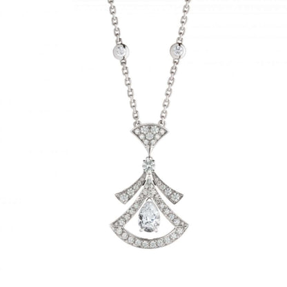[Vicky]DREAM NECKLACE WHITE DIAMOND SILVER