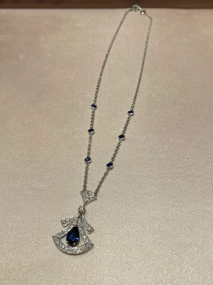 [Vicky]DREAM NECKLACE AGATE DIAMOND SILVER