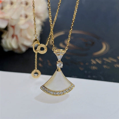 [Vicky]DREAM NECKLACE MOP GOLD DIAMOND