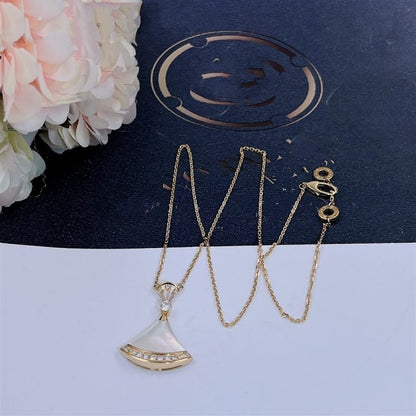 [Vicky]DREAM NECKLACE MOP GOLD DIAMOND