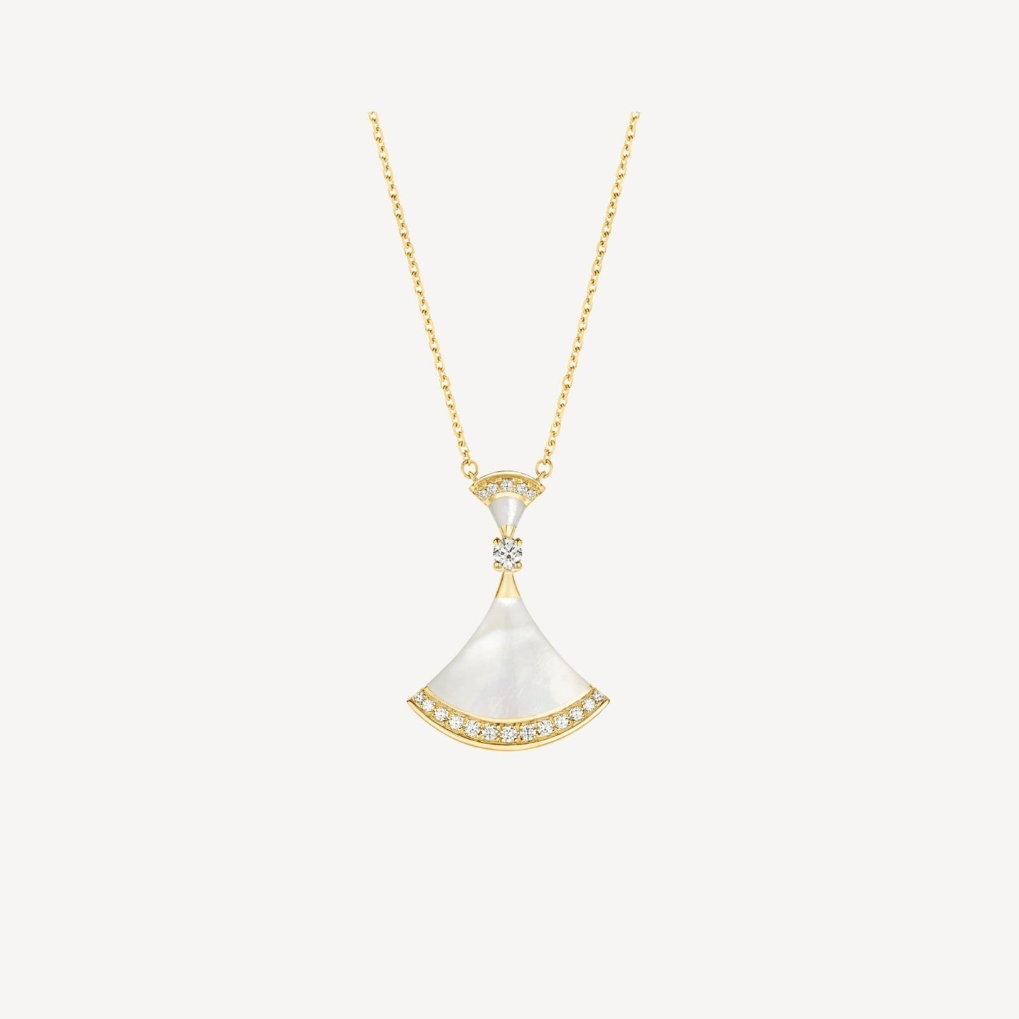 [Vicky]DREAM NECKLACE MOP GOLD DIAMOND