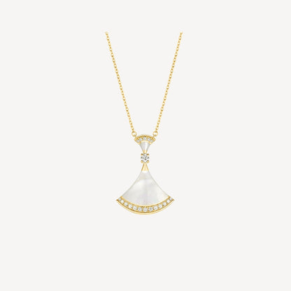 [Vicky]DREAM NECKLACE MOP GOLD DIAMOND