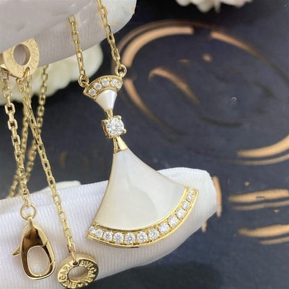 [Vicky]DREAM NECKLACE MOP GOLD DIAMOND