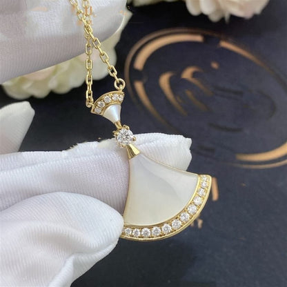 [Vicky]DREAM NECKLACE MOP GOLD DIAMOND
