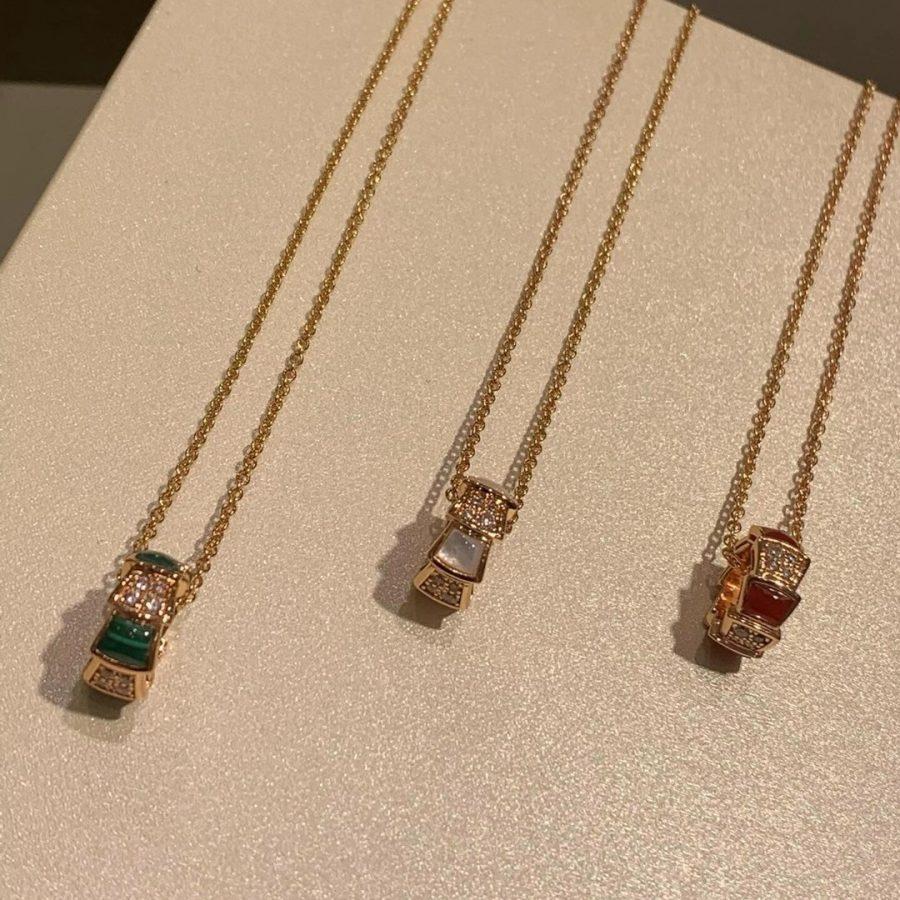 [Vicky]SERPENTI PEDANT DIAMOND NECKLACE