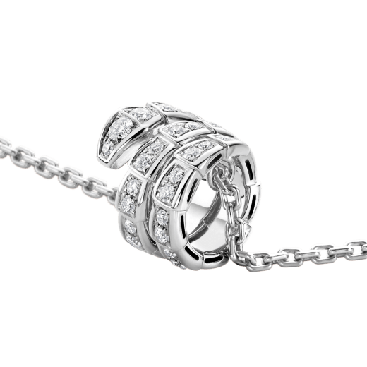 [Vicky]SERPENTI  NECKLACE DOUBLE RING DIAMOND