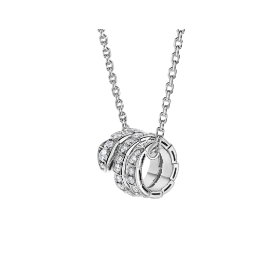 [Vicky]SERPENTI  NECKLACE DOUBLE RING DIAMOND