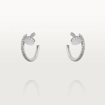 [Royal&Vicky]JUSTE EARRINGS 12.75MM SILVER DIAMOND
