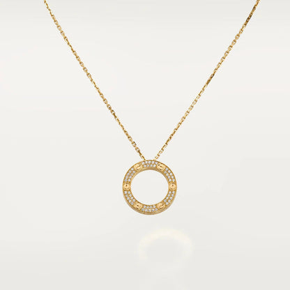 [Vicky]LOVE NECKLACE ADJUSTABLE ROSE GOLD