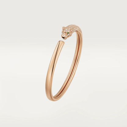 [Vicky] PANTHERE ROSÉGOLD DIAMANT OFFENES ARMBAND