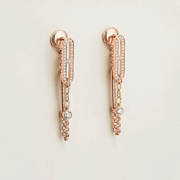 [Royal&Vicky]CHAINE CHAOS DIAMOND DROP EARRINGS