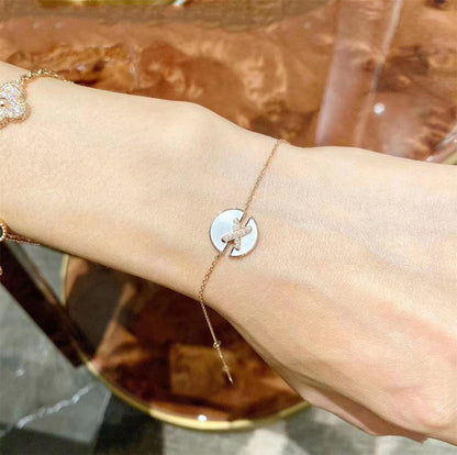 [Vicky]JEUX DE BRACELET MOP ROSA GOLD DIAMANTEN