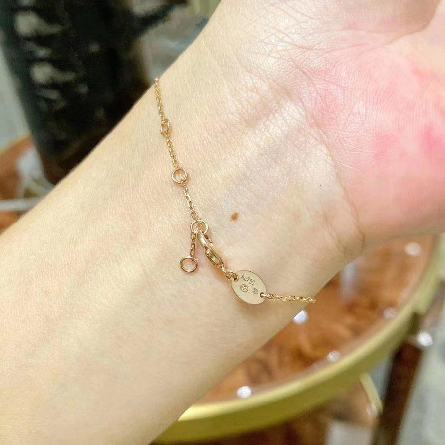[Vicky]JEUX DE BRACELET MOP ROSA GOLD DIAMANTEN