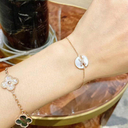 [Vicky]JEUX DE BRACELET MOP ROSA GOLD DIAMANTEN