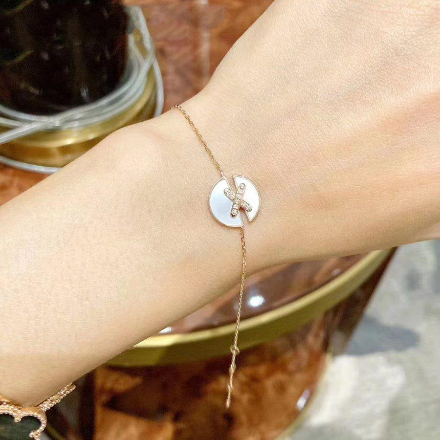 [Vicky]JEUX DE BRACELET MOP ROSA GOLD DIAMANTEN