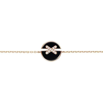 [Royal&Vicky]JEUX DE BRACELET ONYX PINK GOLD DIAMOND