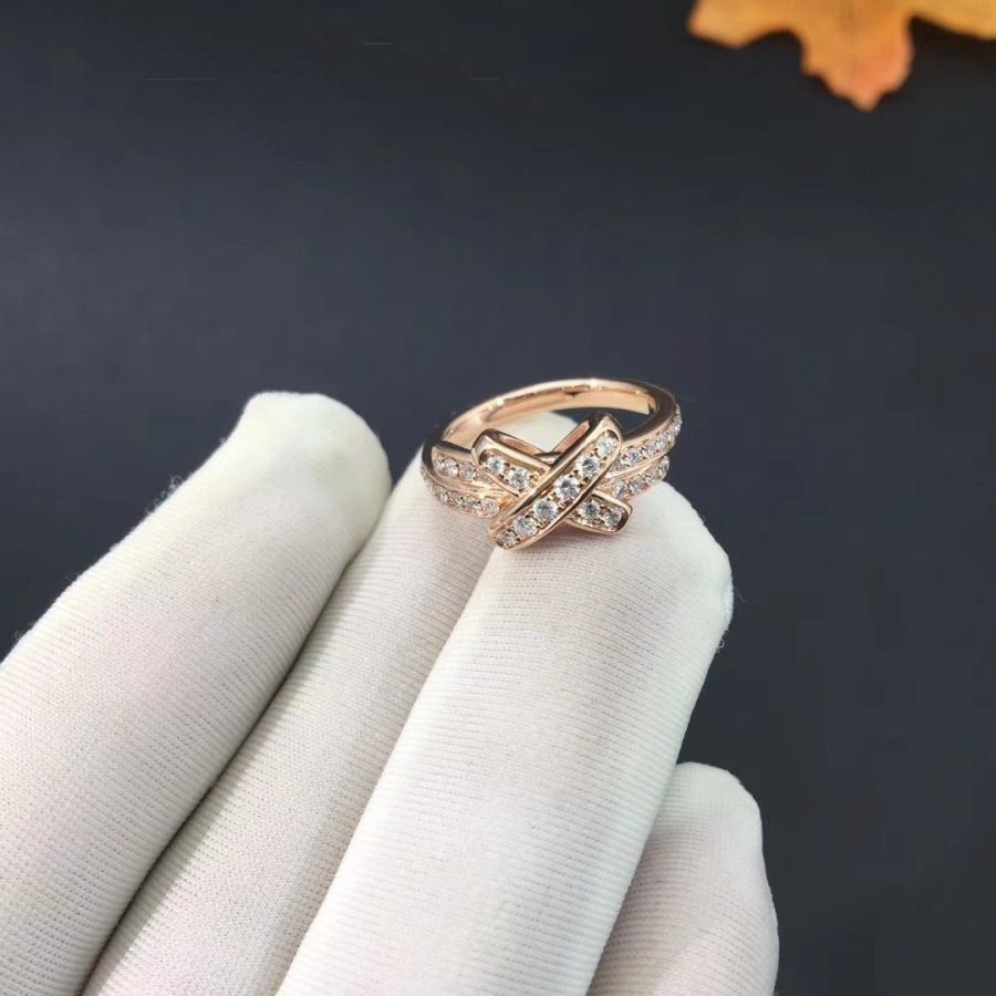 [Royal&Vicky]JEUX DE RING PINK GOLD DIAMOND